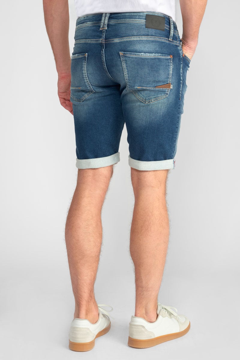 Bermuda Jogg Oc bleu délavé destroy