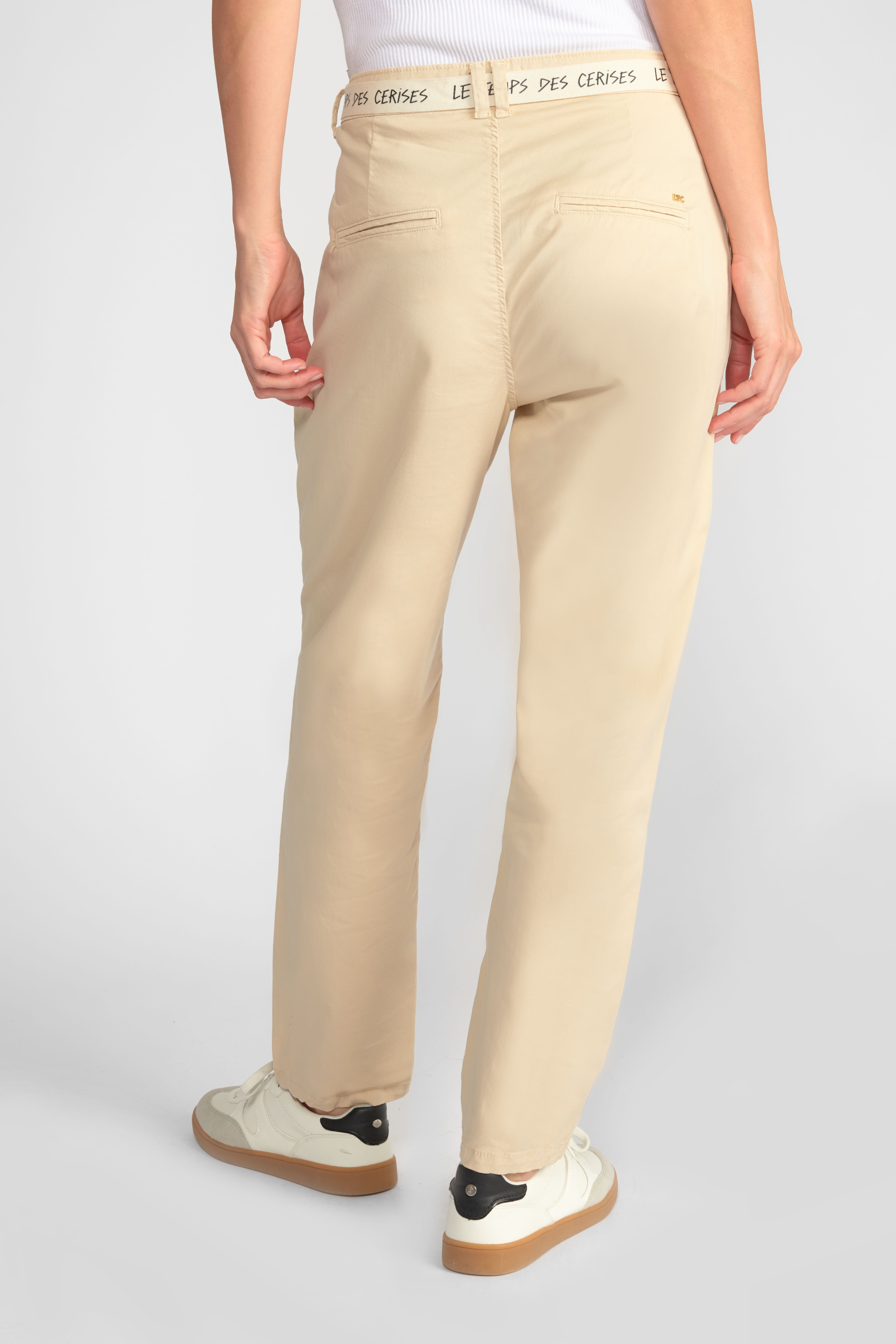 Pantalon chino loose Arlo beige