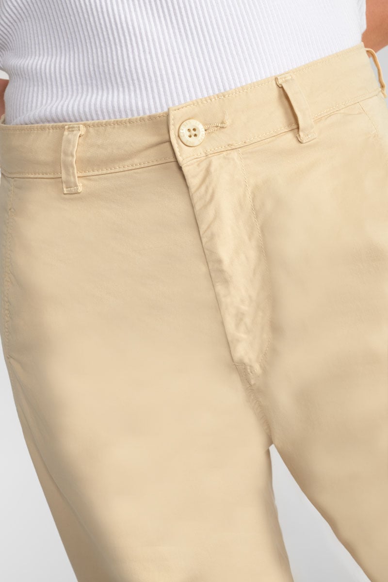 Pantalon chino loose Arlo beige