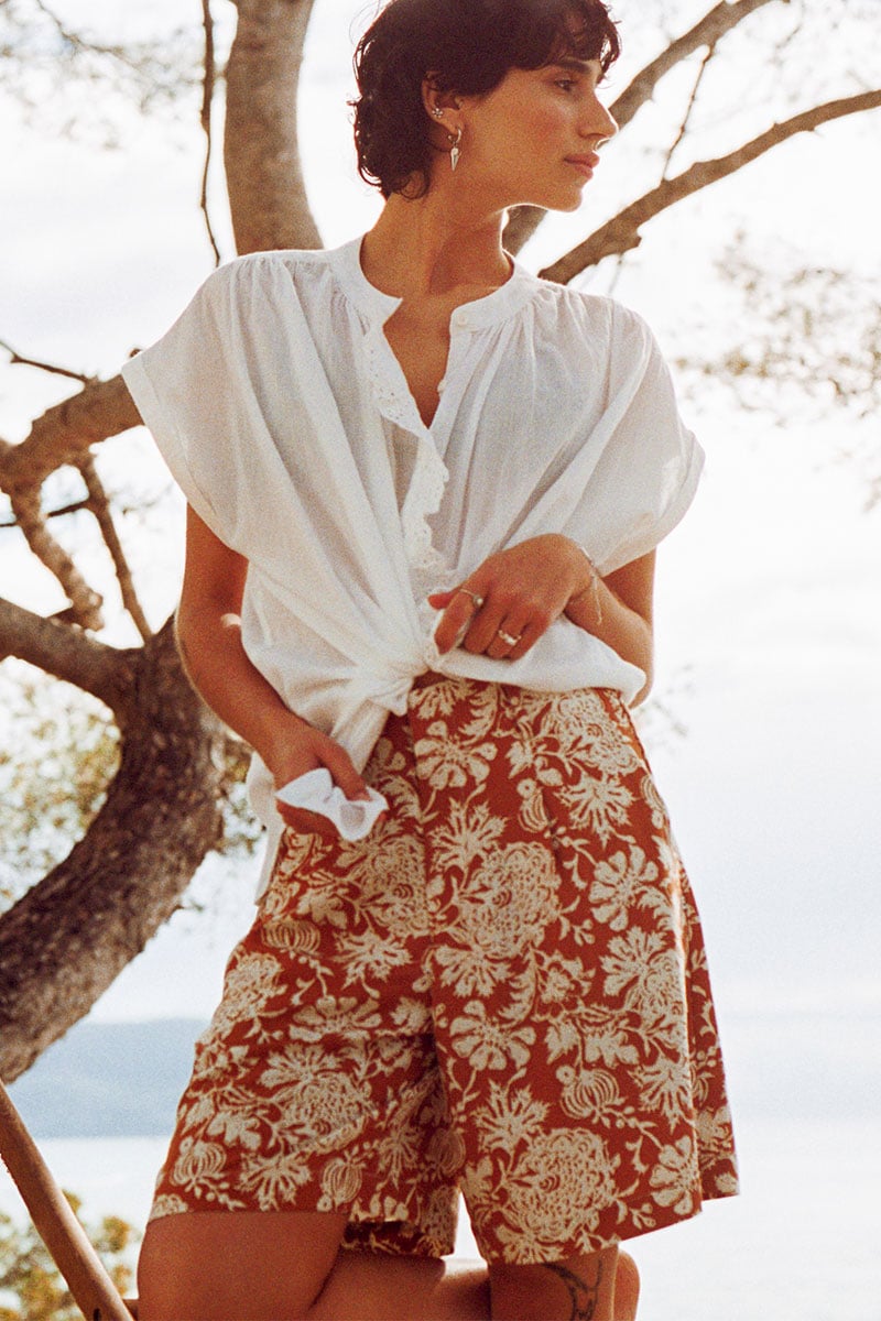 Jupe short fluide femme sale