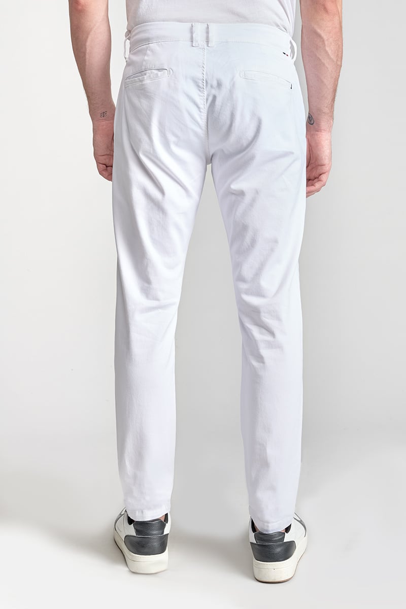 Pantalon chino large Cesar blanc