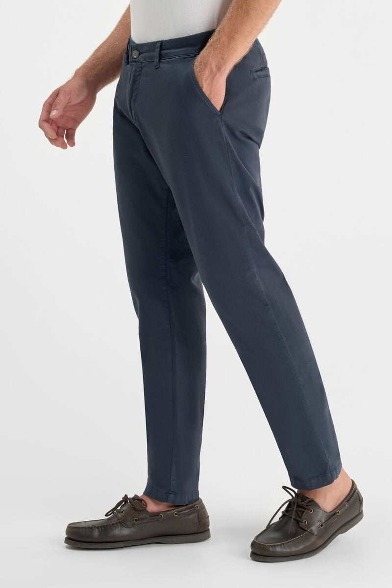 Pantalon chino large Cesar bleu marine