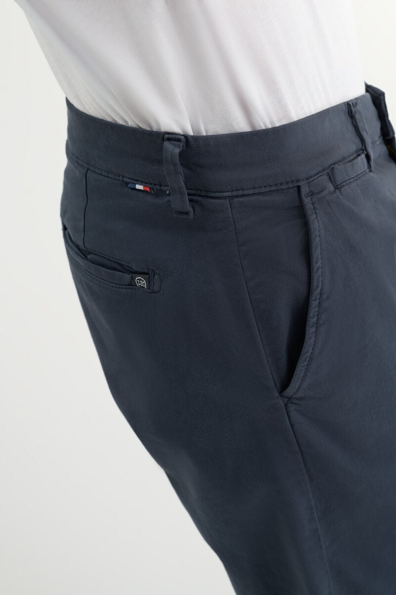 Pantalon chino large Cesar bleu marine