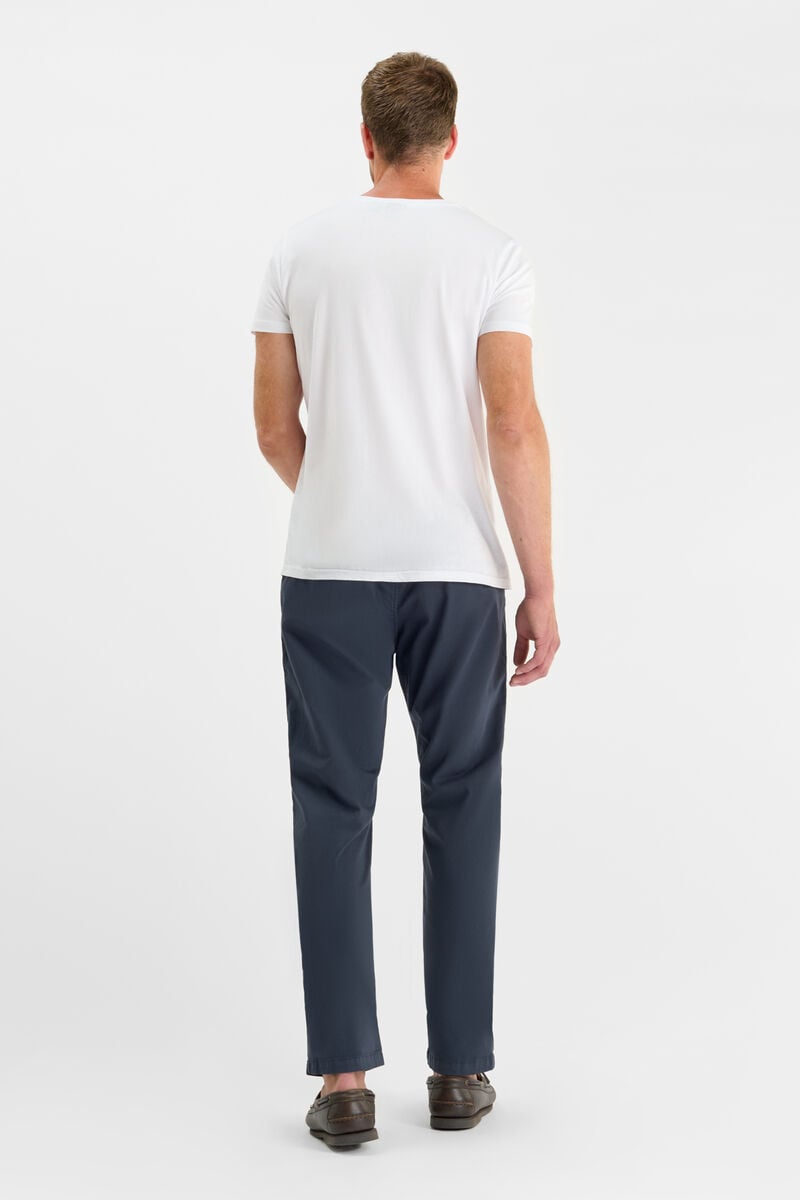 Pantalon chino large Cesar bleu marine