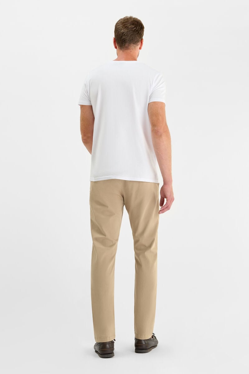 Pantalon chino large Cesar beige sable