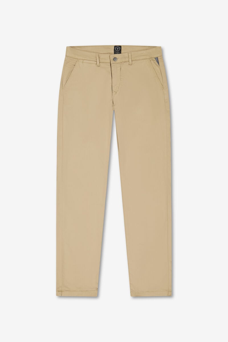 Pantalon chino large Cesar beige sable