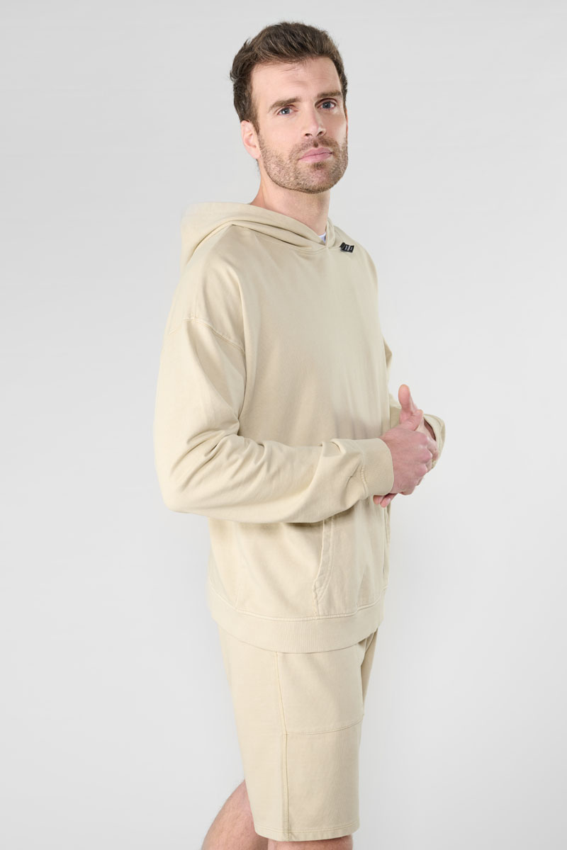 Sweat à capuche Anibo beige 