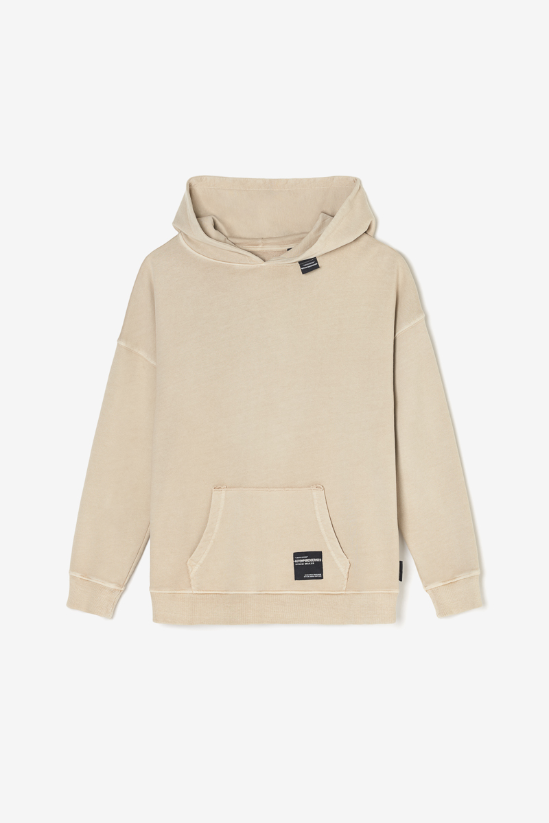 Sweat à capuche Anibo beige 