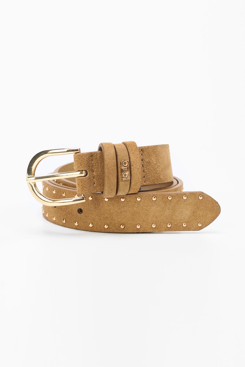 Ceinture cuir cloutée femme best sale