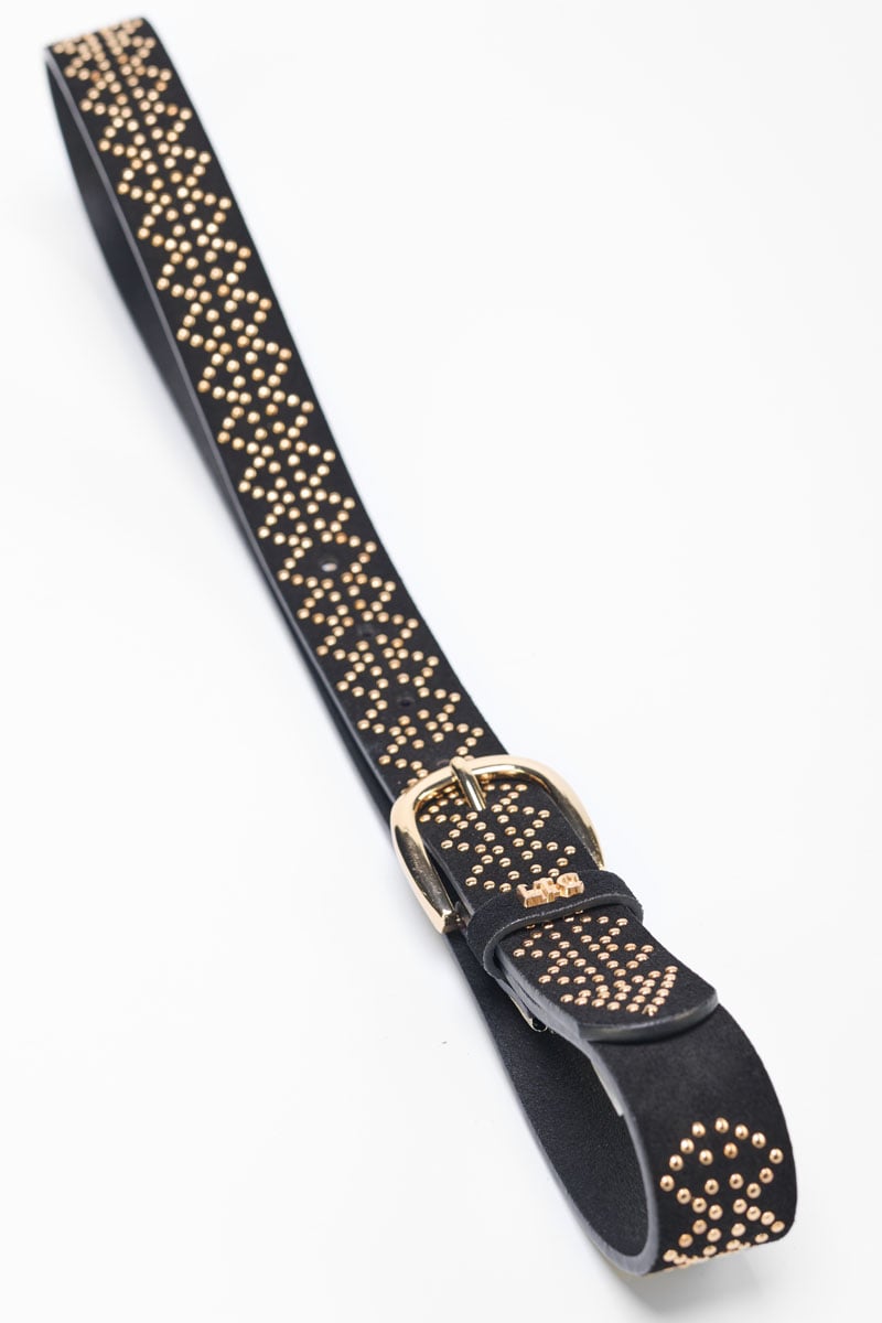 Ceinture Manol noire cloutée