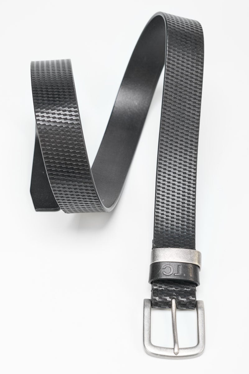Ceinture Silas en cuir noir