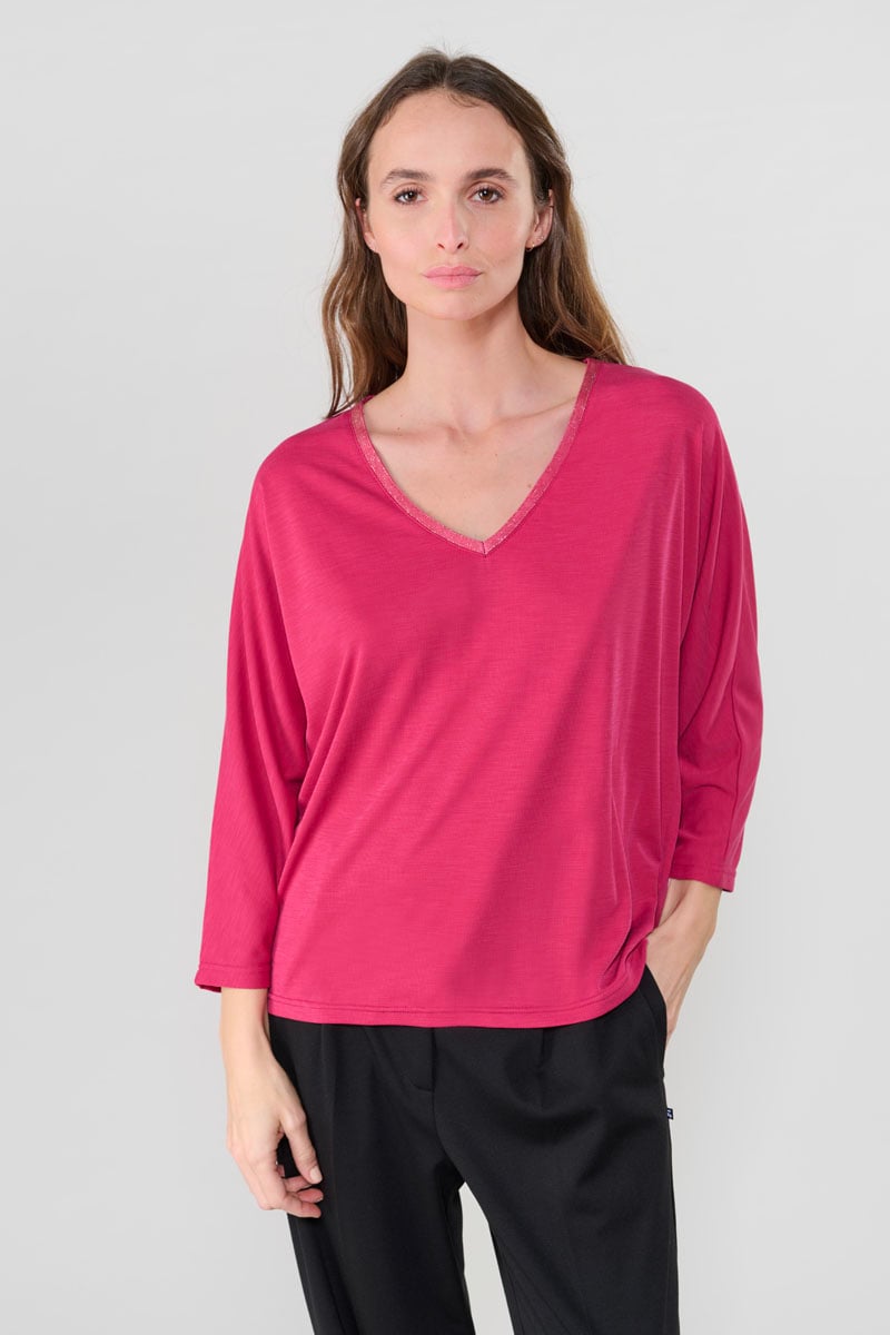 T-shirt Cepada framboise