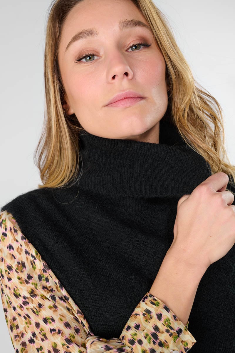 Pull Cleva sans manches noir