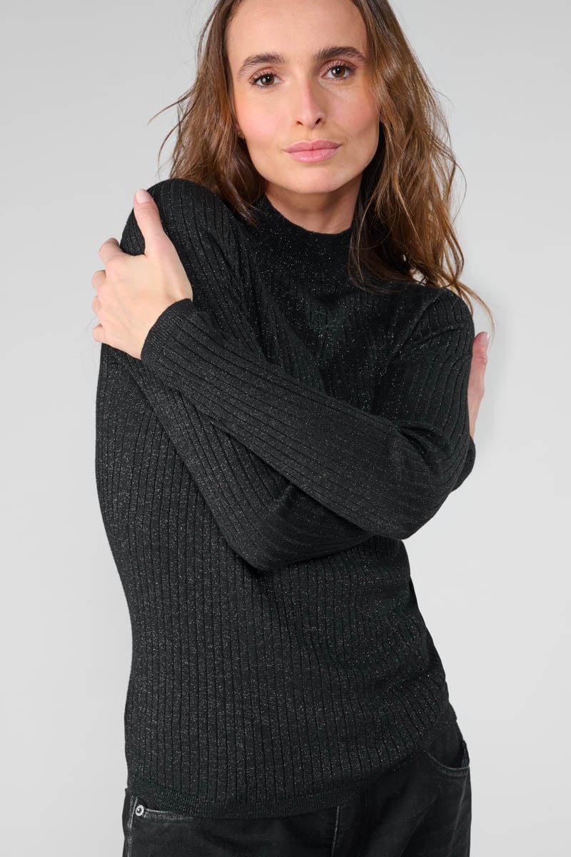 Pull Cruza noir brillant