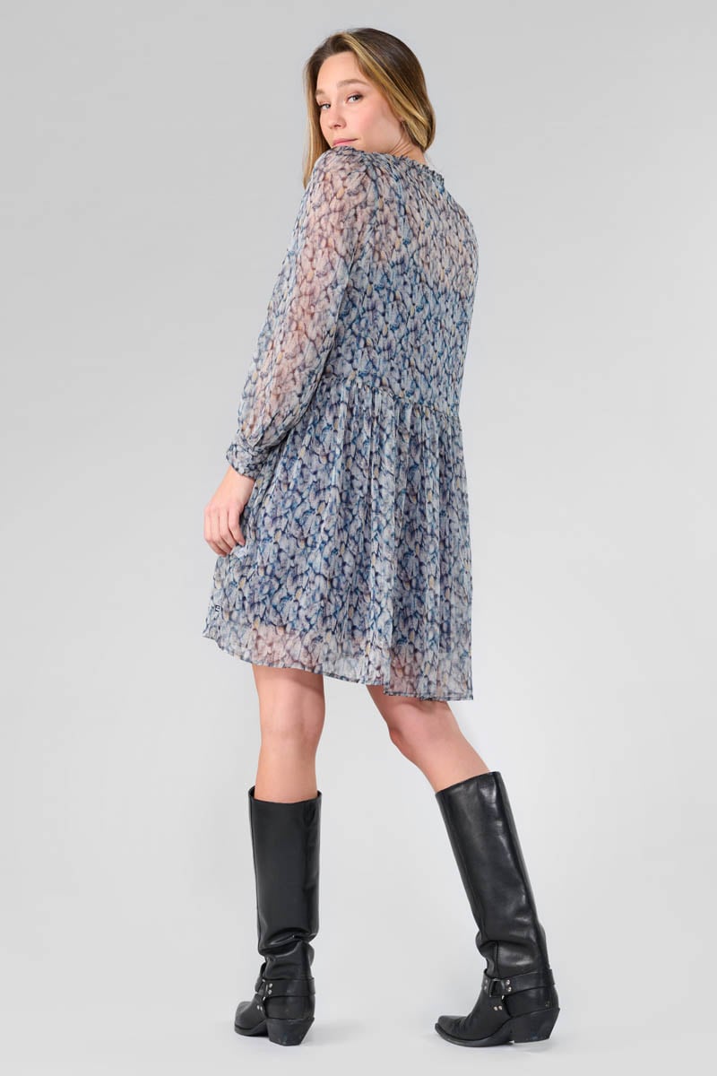 Robe Denali bleue à motif