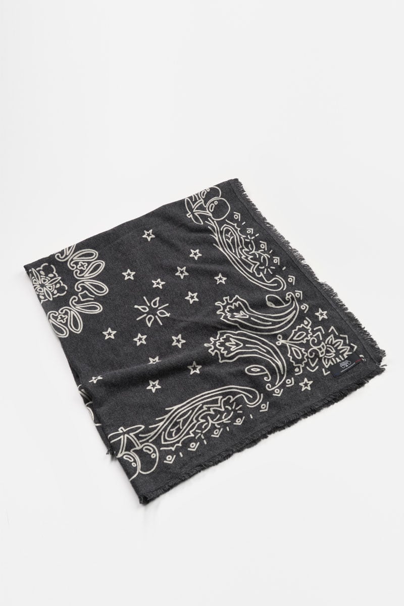 Foulard Elisa noir à motif