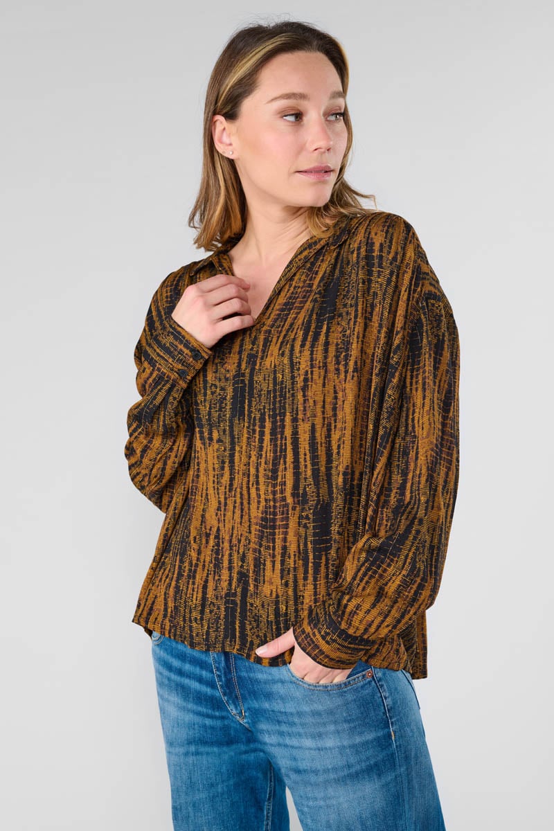 Blouse Fitz à motif tie and dye