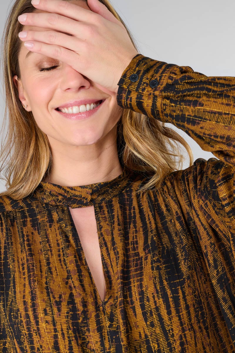 Blouse Fitz à motif tie and dye