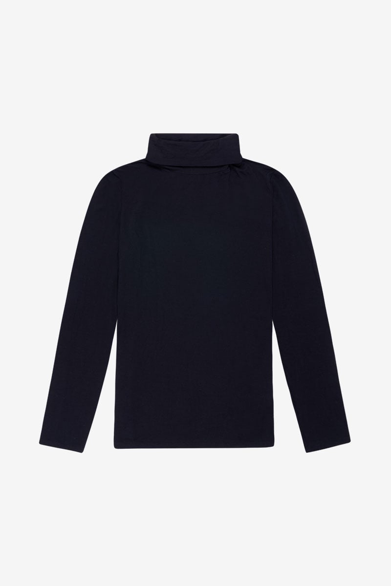 Top Nammy col roulé noir