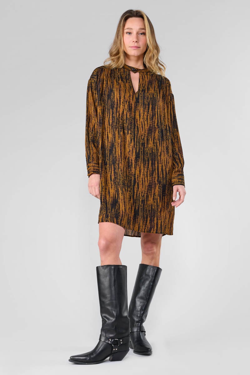 Robe Roy à motif tie and dye