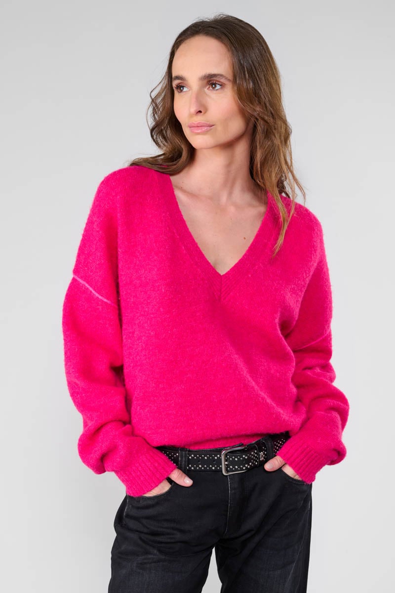 Pull Sanny framboise