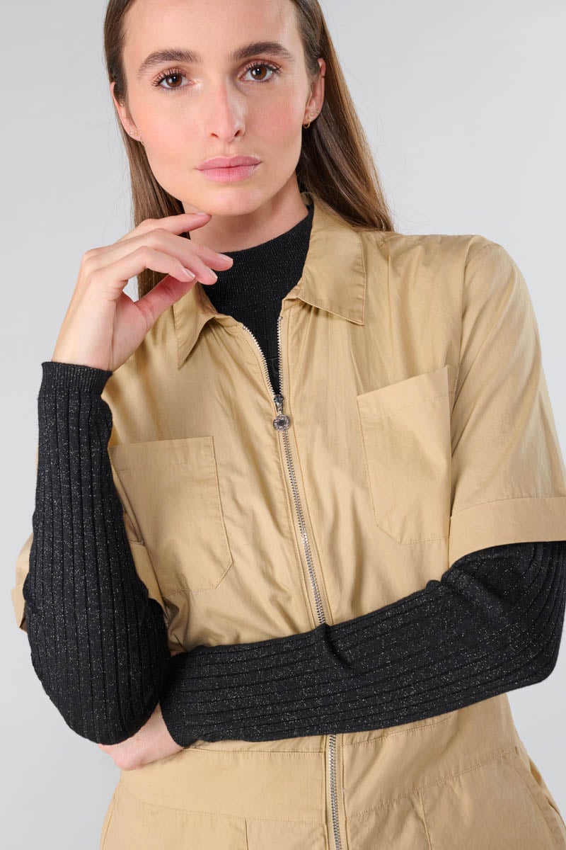 Combinaison Wide beige sable