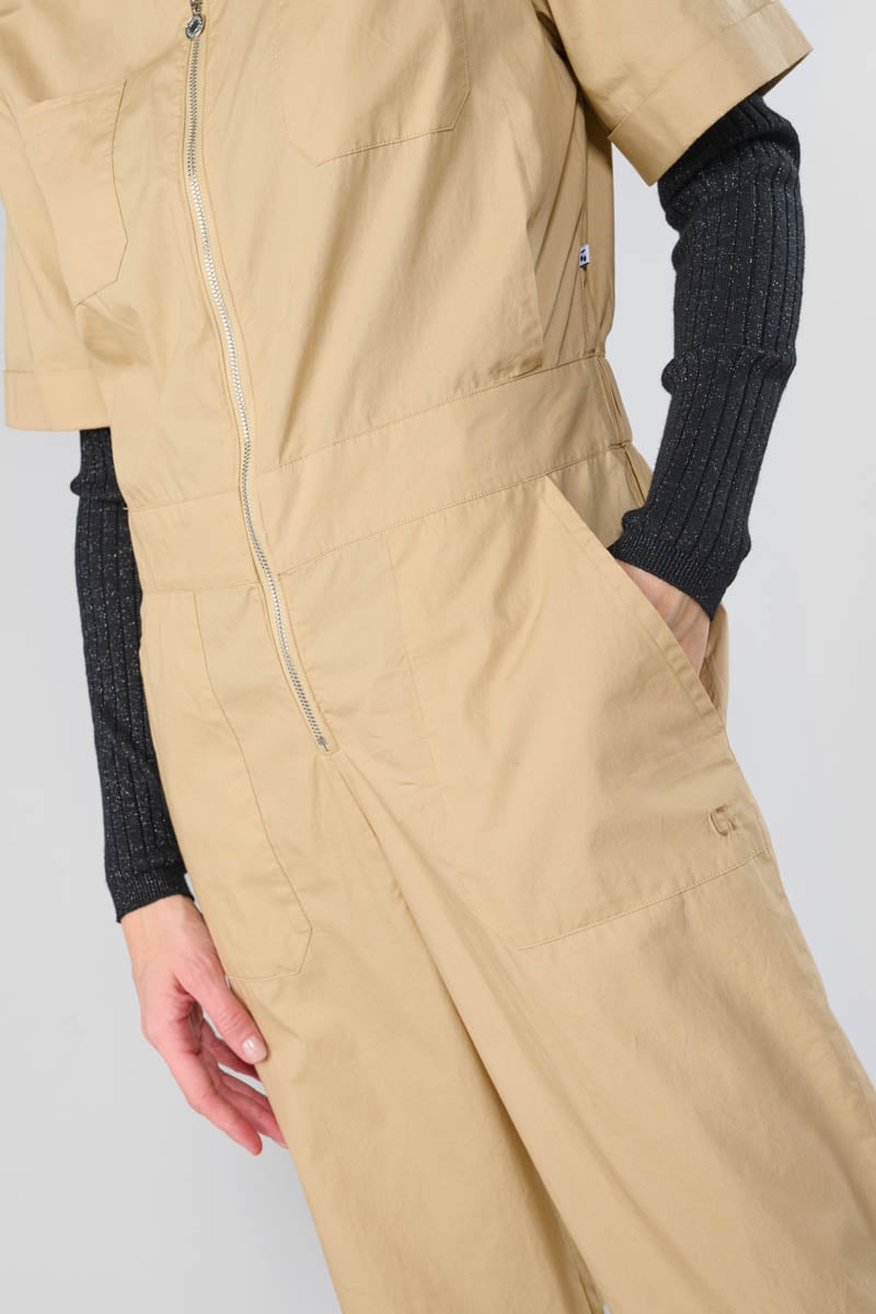 Combinaison Wide beige sable