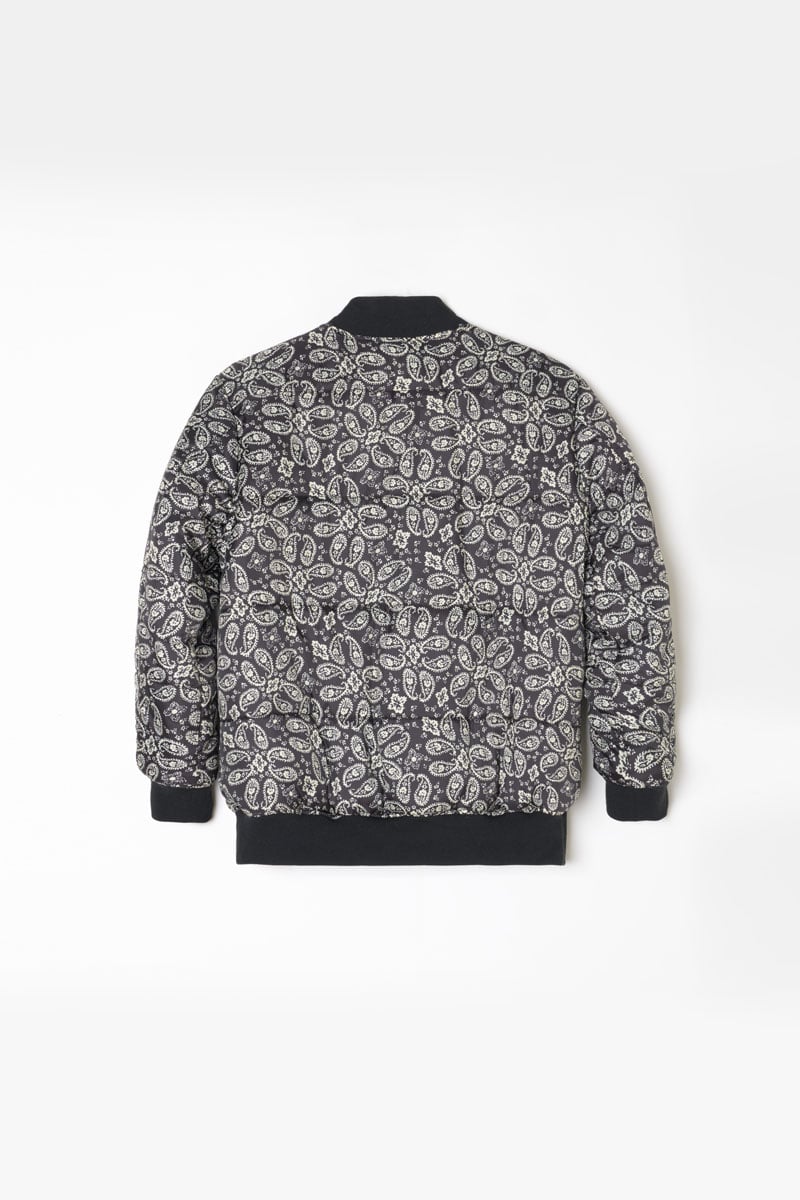 Veste réversible Argusgi noir à motif cachemire