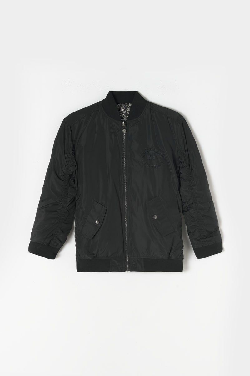 Veste réversible Argusgi noir à motif cachemire