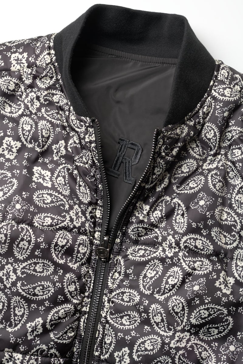 Veste réversible Argusgi noir à motif cachemire