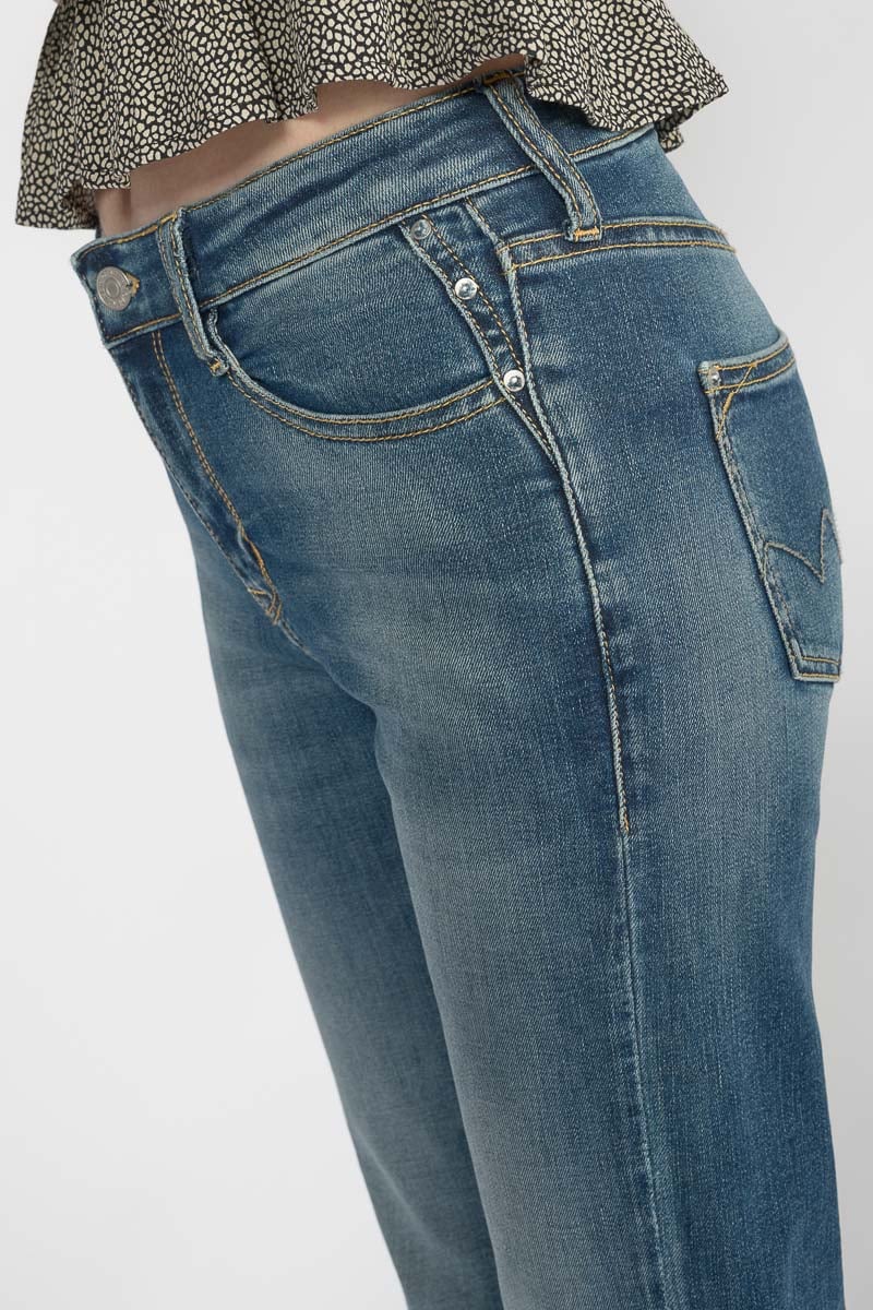 Jeans regular Lise taille haute bleu N°3