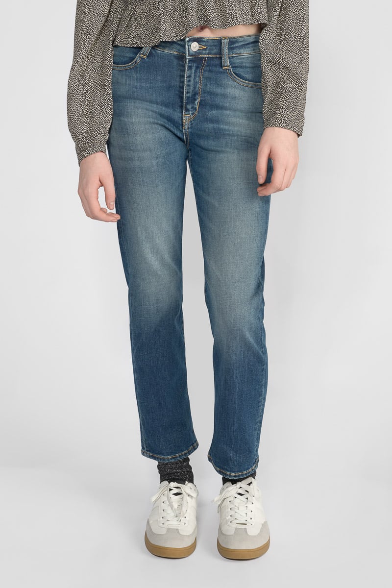Jeans regular Lise taille haute bleu N°3
