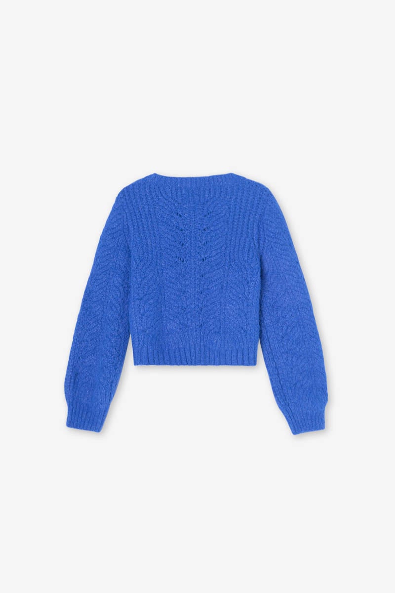 Cardigan Melagi bleu électrique 