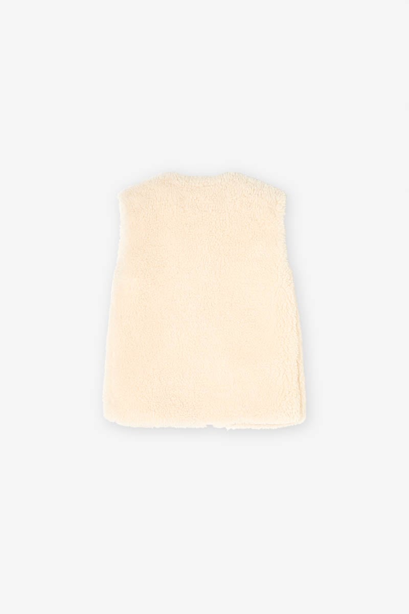 Veste sans manches Okagi crème