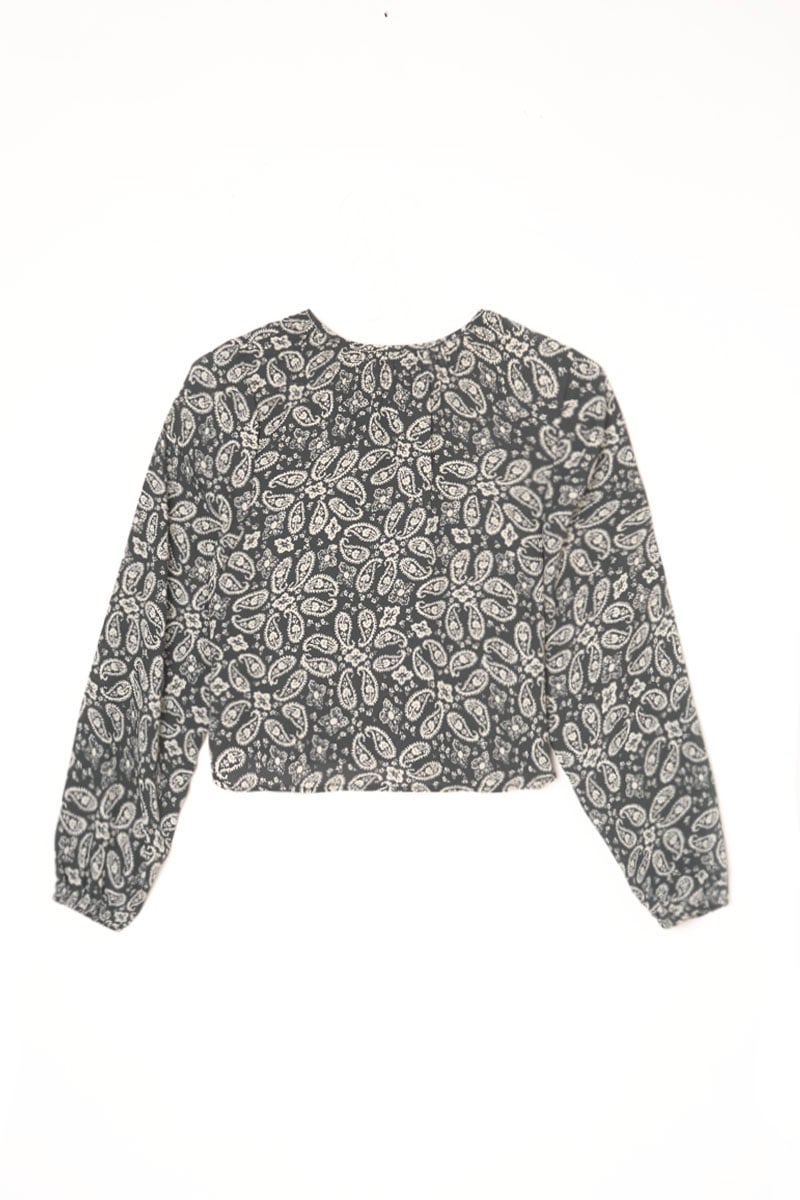 Blouse Pepetgi à motif cachemire