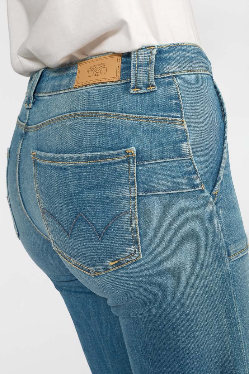 Jeans pulp flare taille haute bleu N°4