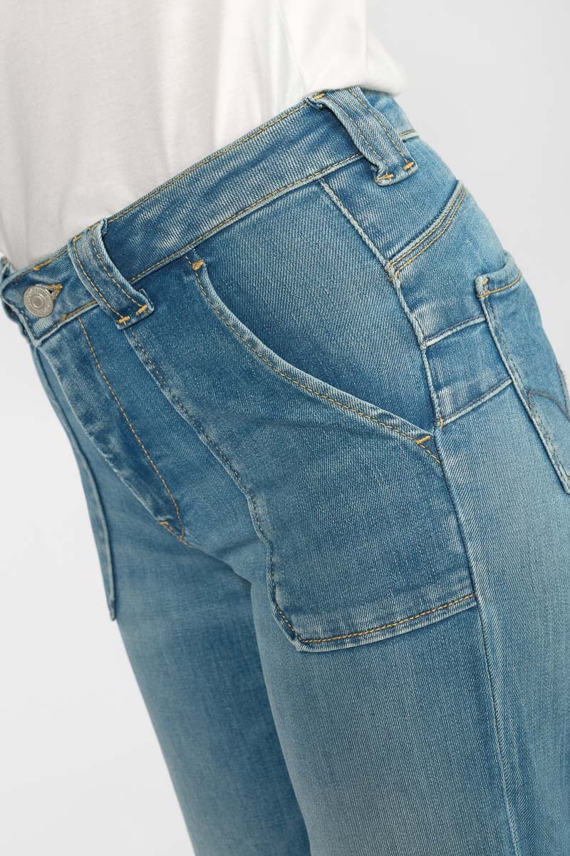 Jeans pulp flare taille haute bleu N°4