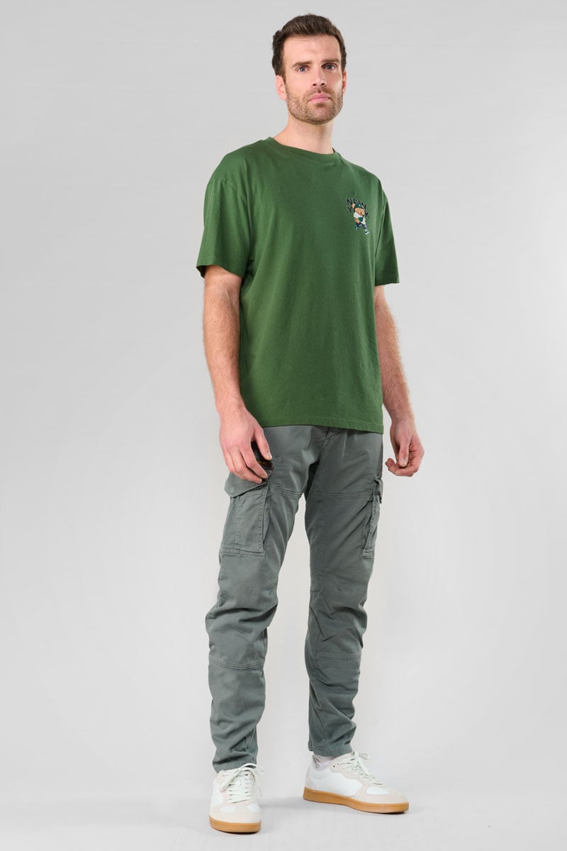 T-shirt Bam vert imprimé