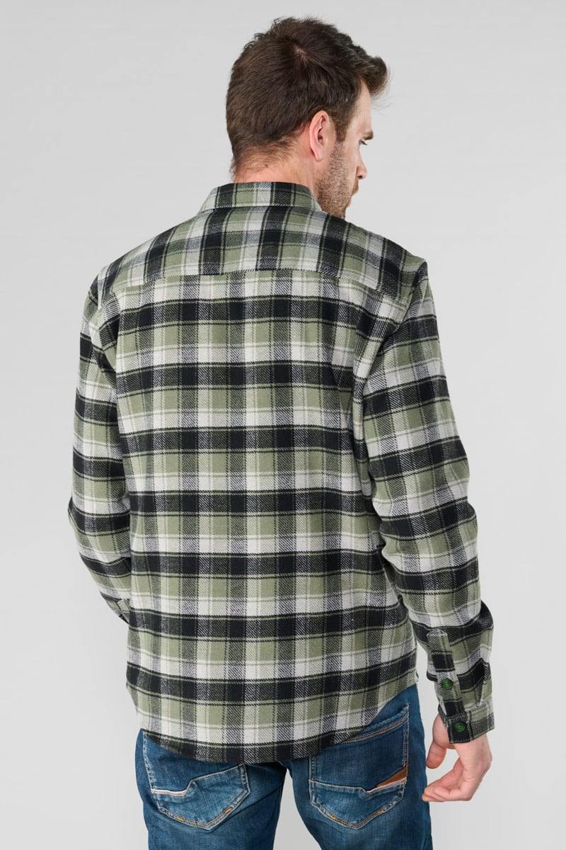 Surchemise Ferino verte à carreaux