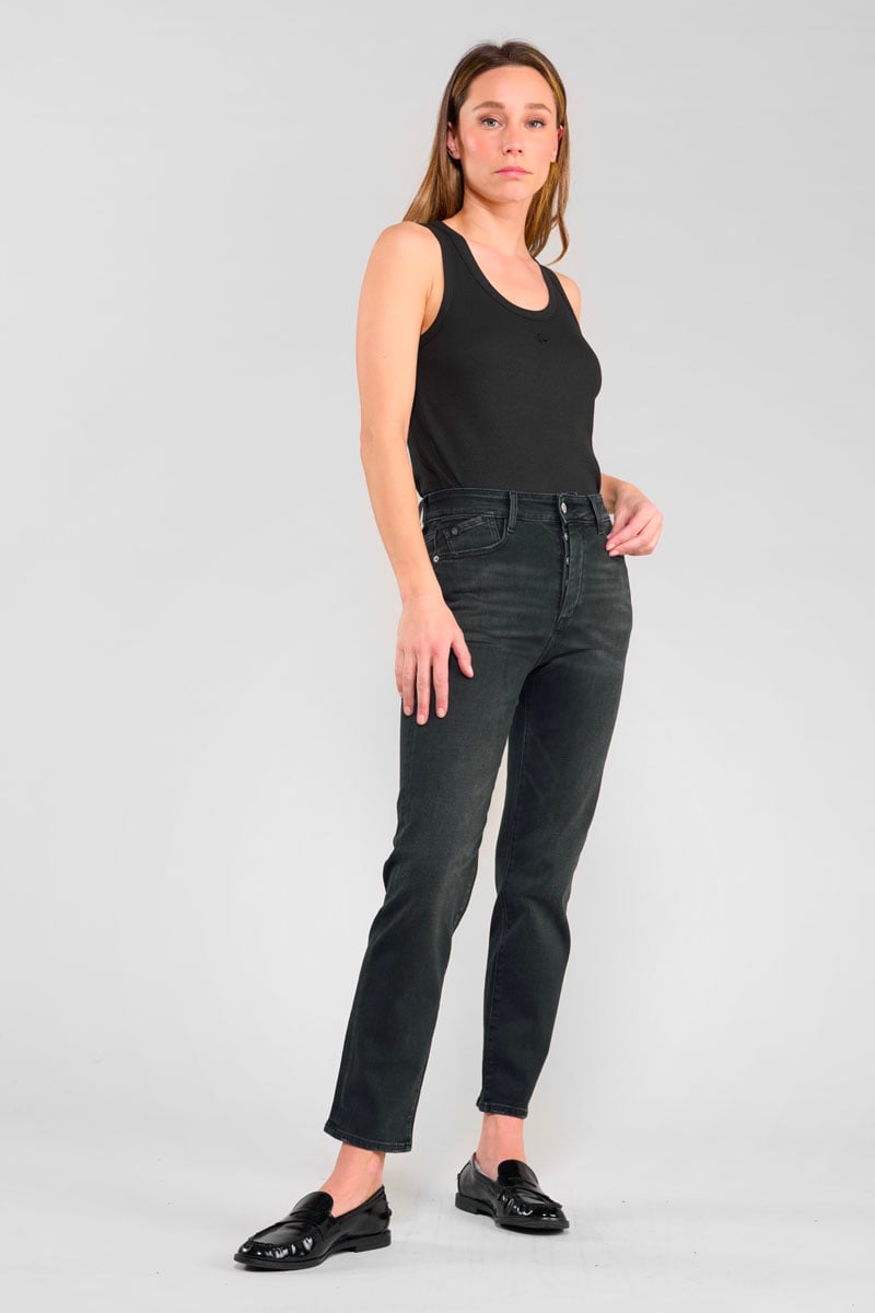 Jeans 400/17 mom Bambino taille haute 7/8ème noir N°1