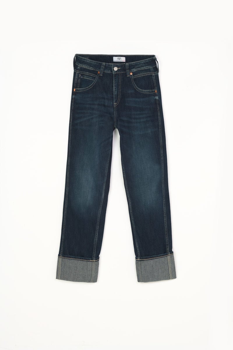 Jeans 400/60 girlfriend Jama taille haute bleu N°1