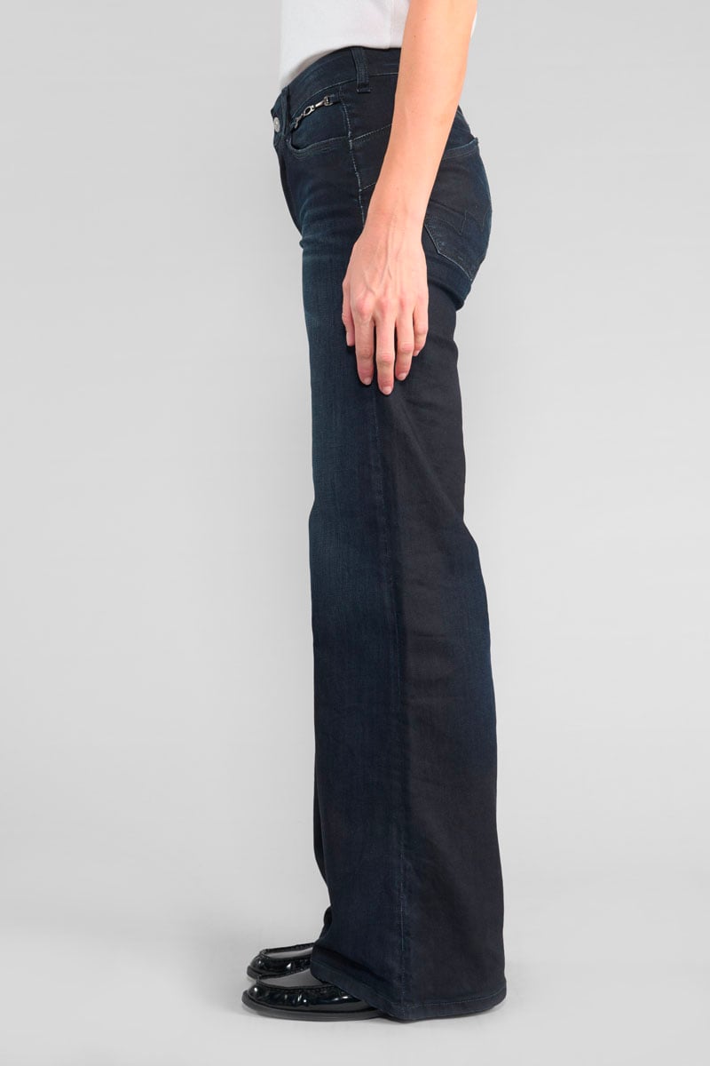 Jeans pulp flare Aglae taille haute bleu-noir N°2