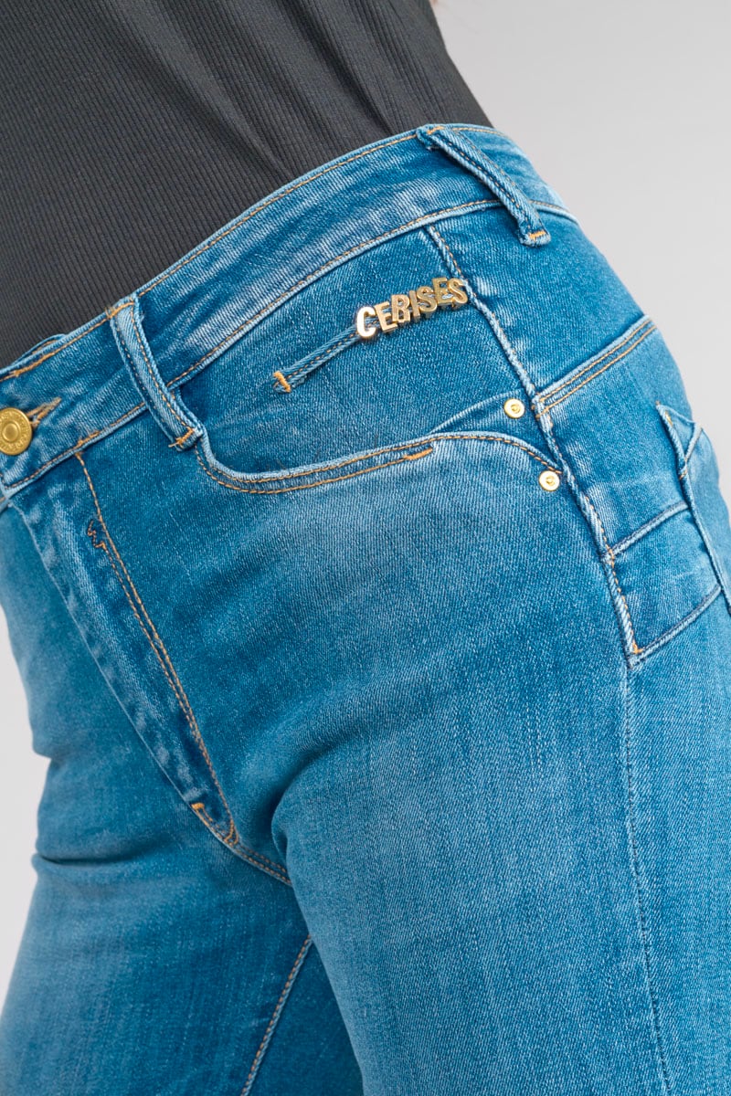 Jeans pulp regular Chic taille haute bleu N°3