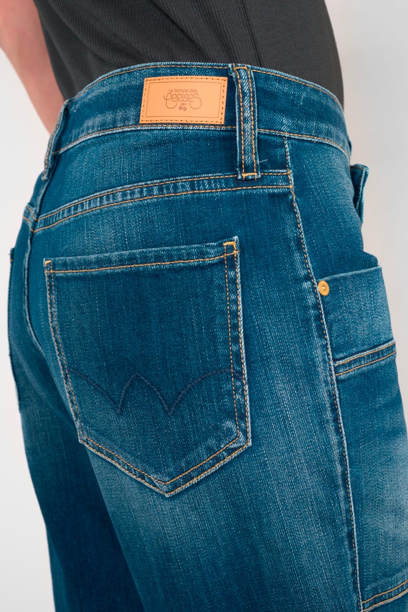 Jeans boyfit Cosy Pocket 7/8ème bleu N°2