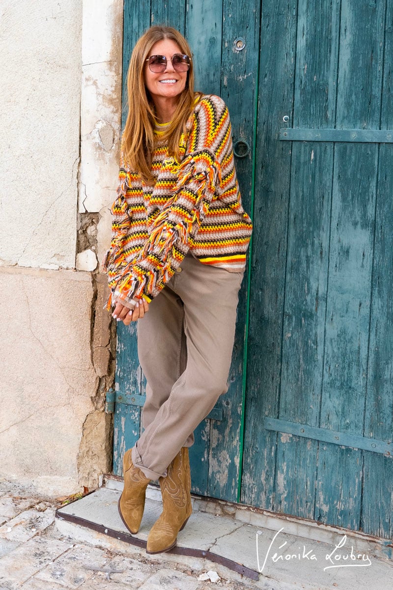 James 400/60 girlfriend by Véronika Loubry jeans taille haute marron