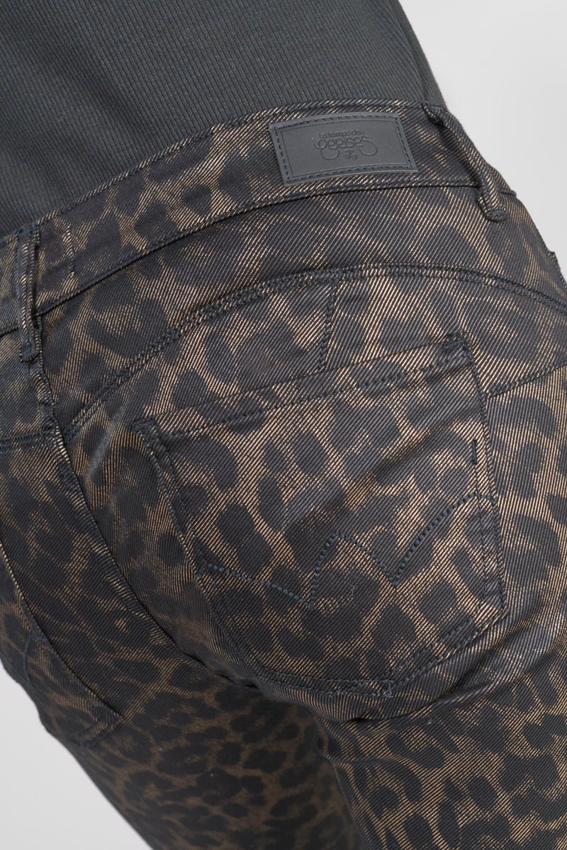Pantalon pulp slim Leo 7/8ème enduit 
