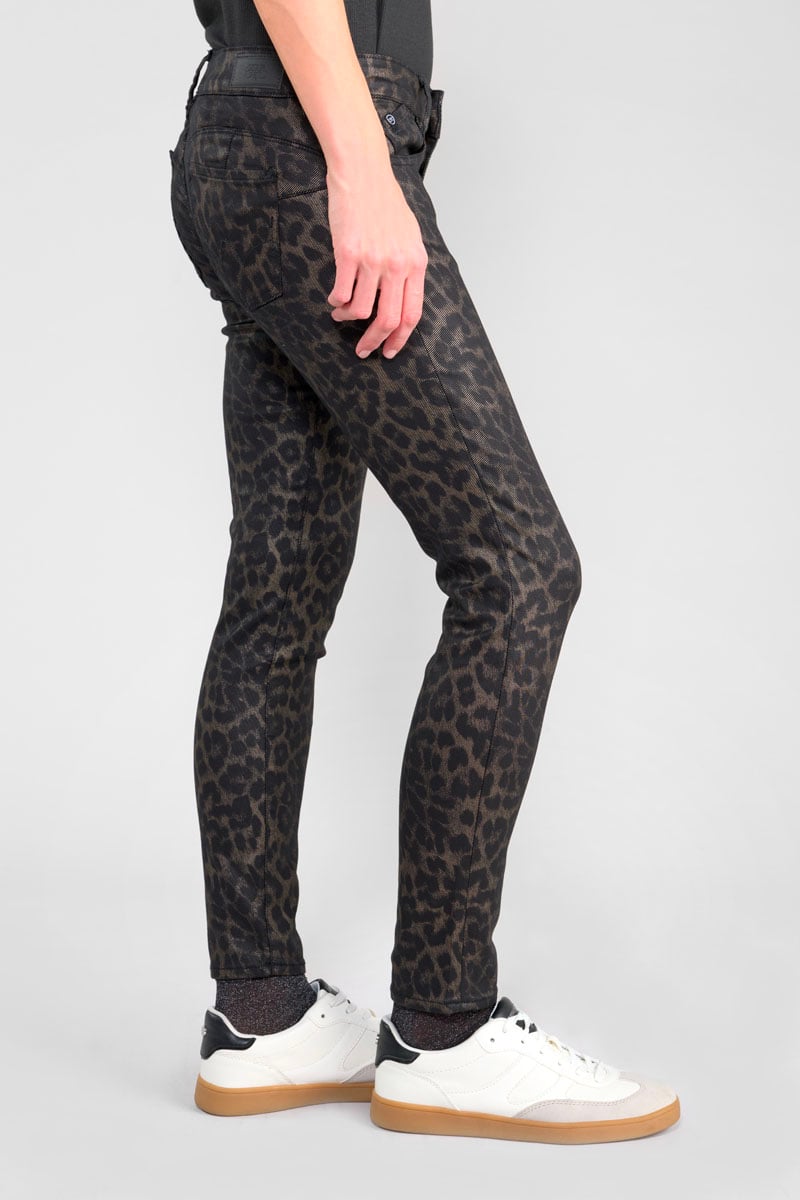 Pantalon pulp slim Leo 7/8ème enduit 