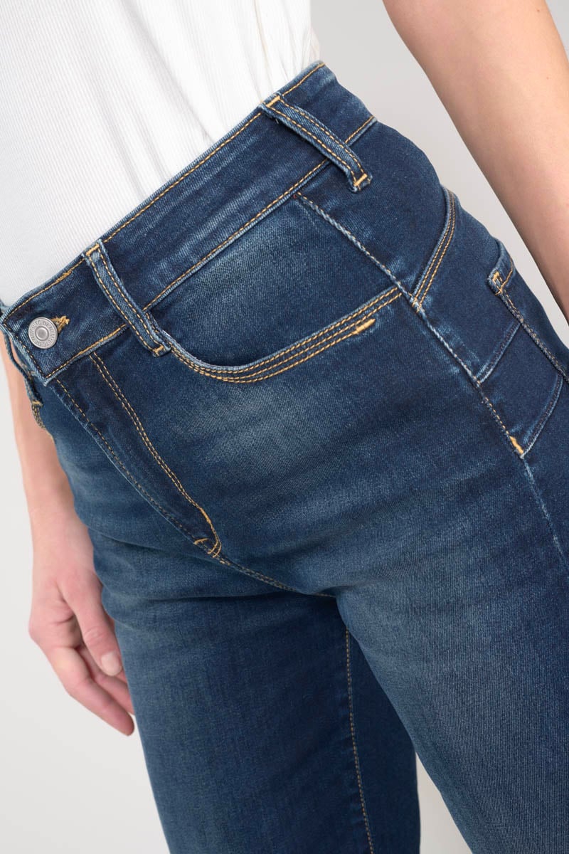 Jeans pulp wide leg taille haute 7/8ème bleu N°1