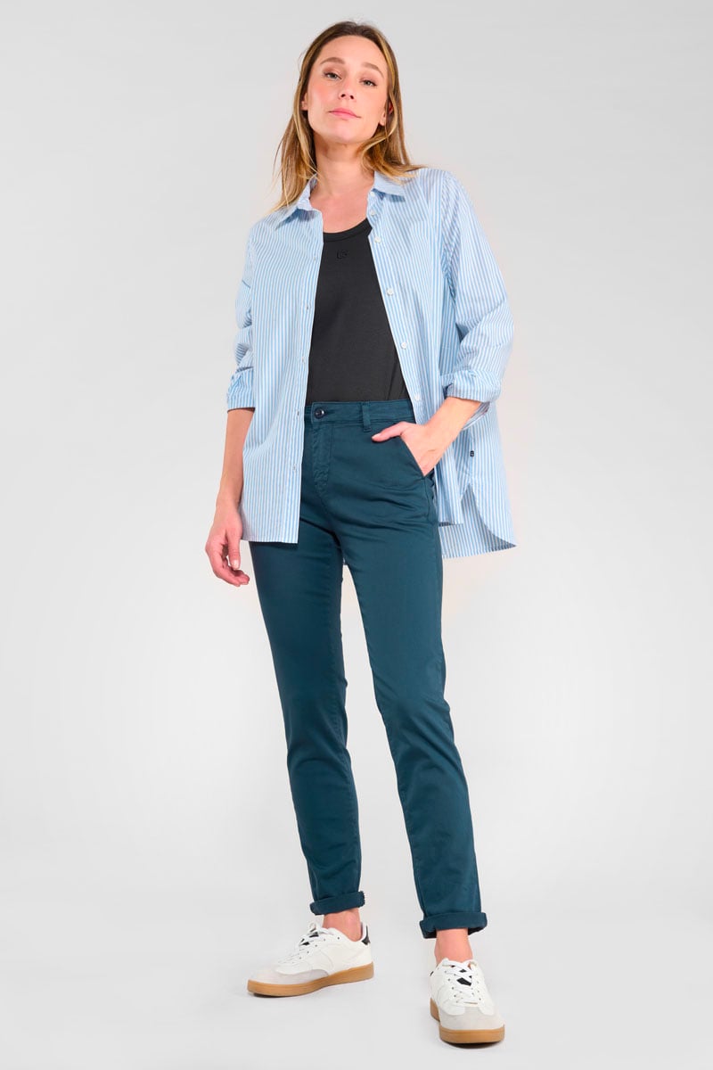 Pantalon chino Dyli6 bleu marine