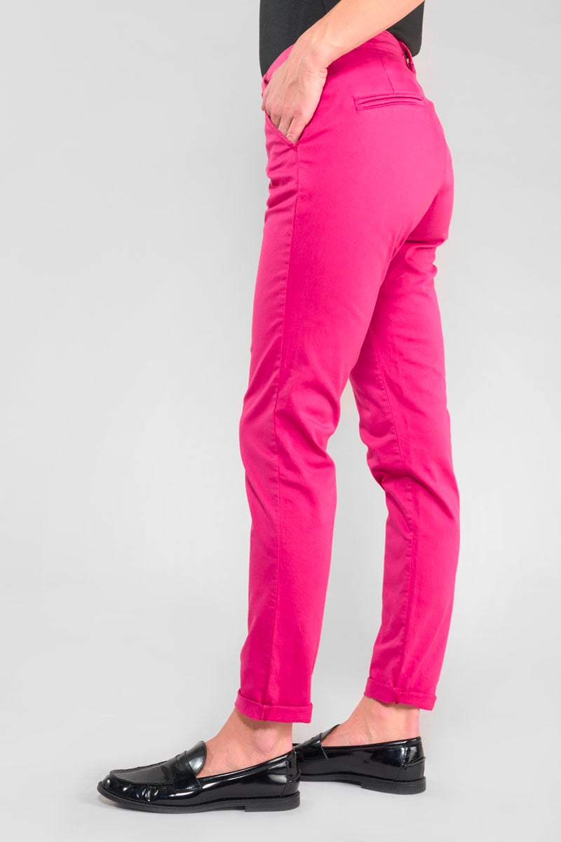 Pantalon chino Dyli6 vieux rose
